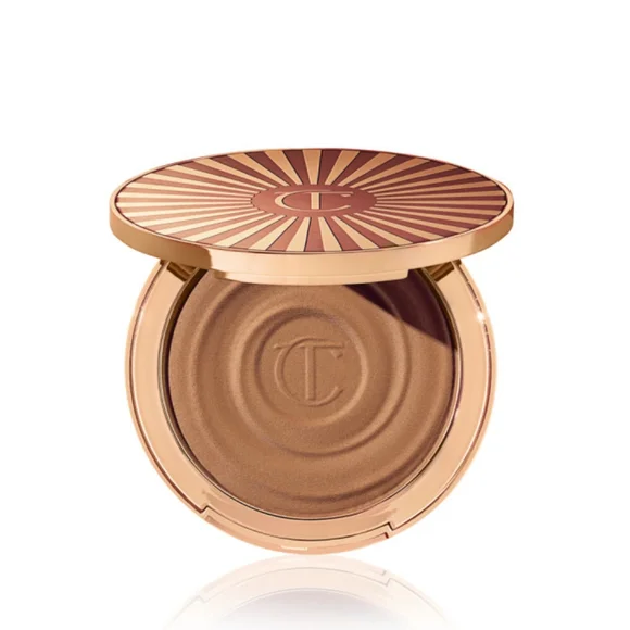 🔴 CHARLOTTE TILBURY Beautiful Skin Sun-Kissed Glow Bronzer - 1 Fair - Picture 2 of 4